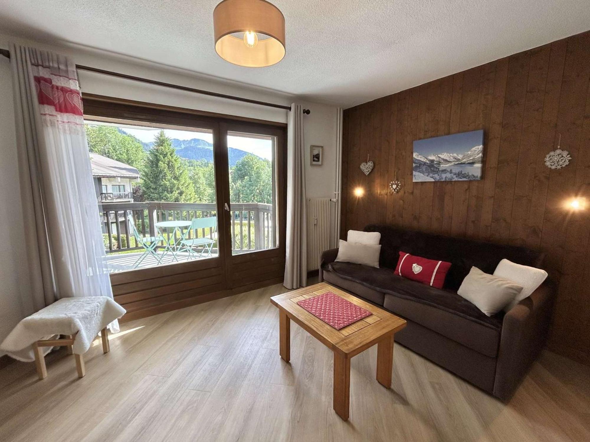 Studio Avec Piscine Chauffee, Tennis & Balcon - 4 Couchages A Megeve - Fr-1-597-14 Eksteriør billede