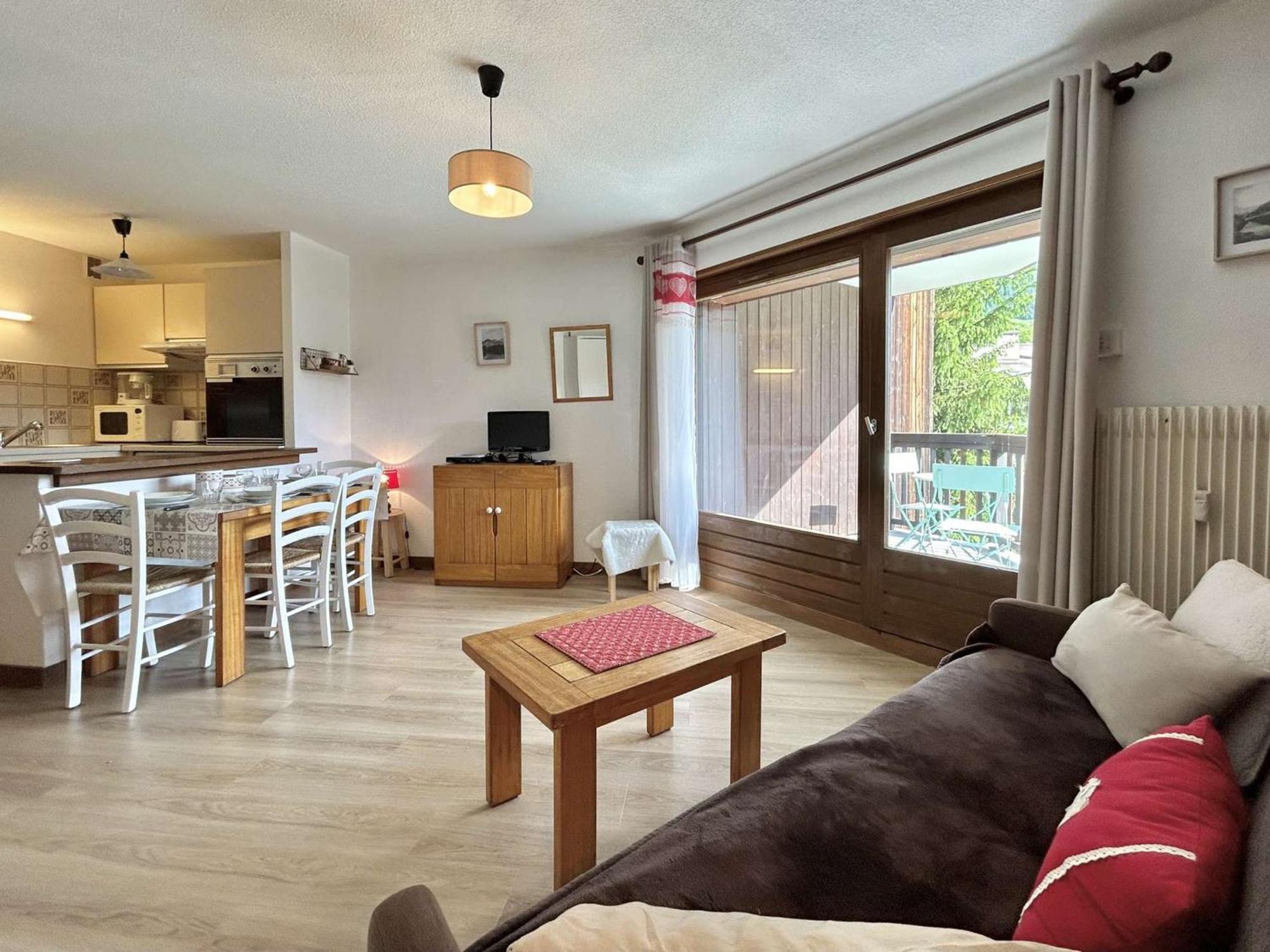 Studio Avec Piscine Chauffee, Tennis & Balcon - 4 Couchages A Megeve - Fr-1-597-14 Eksteriør billede