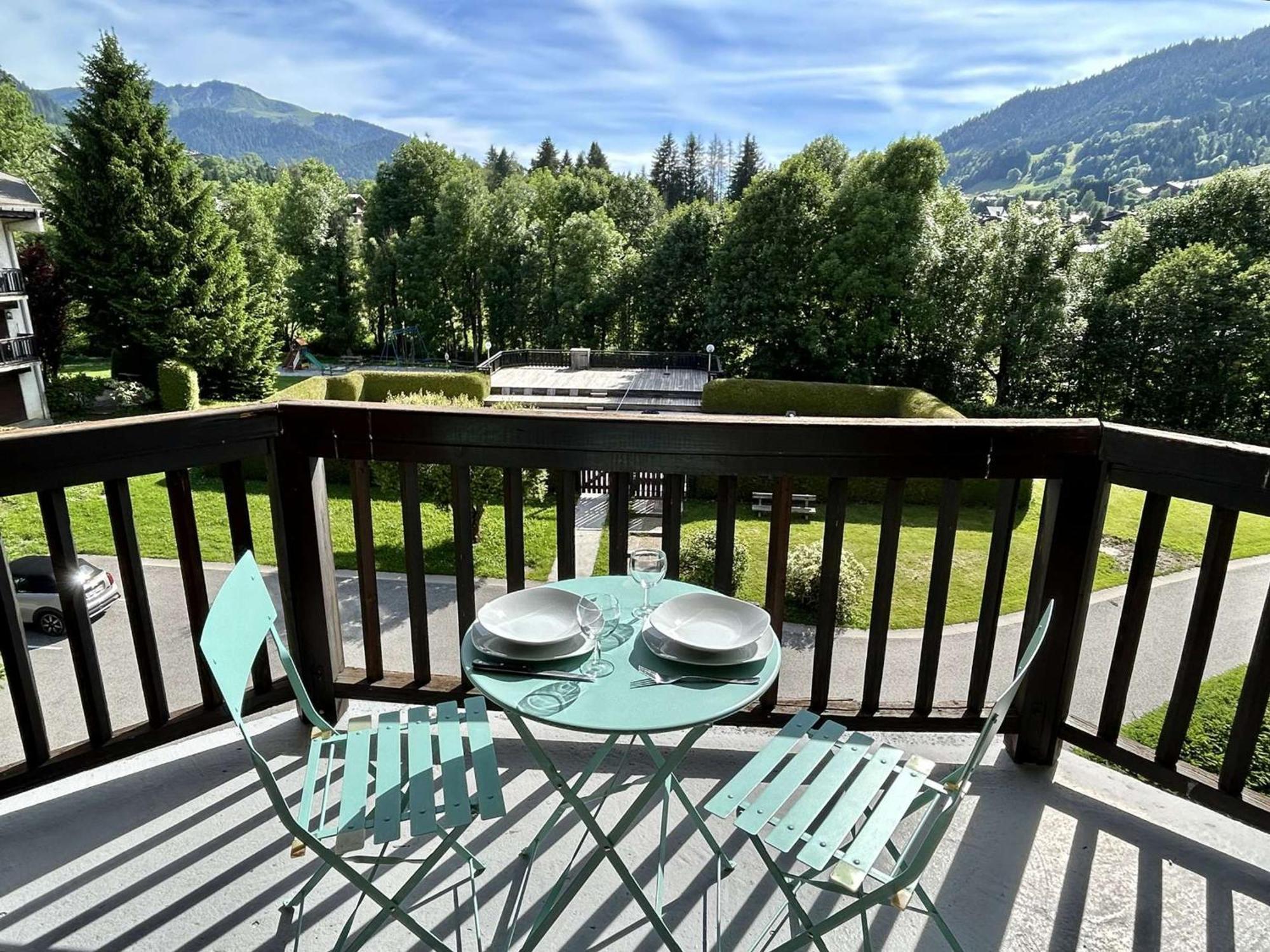 Studio Avec Piscine Chauffee, Tennis & Balcon - 4 Couchages A Megeve - Fr-1-597-14 Eksteriør billede