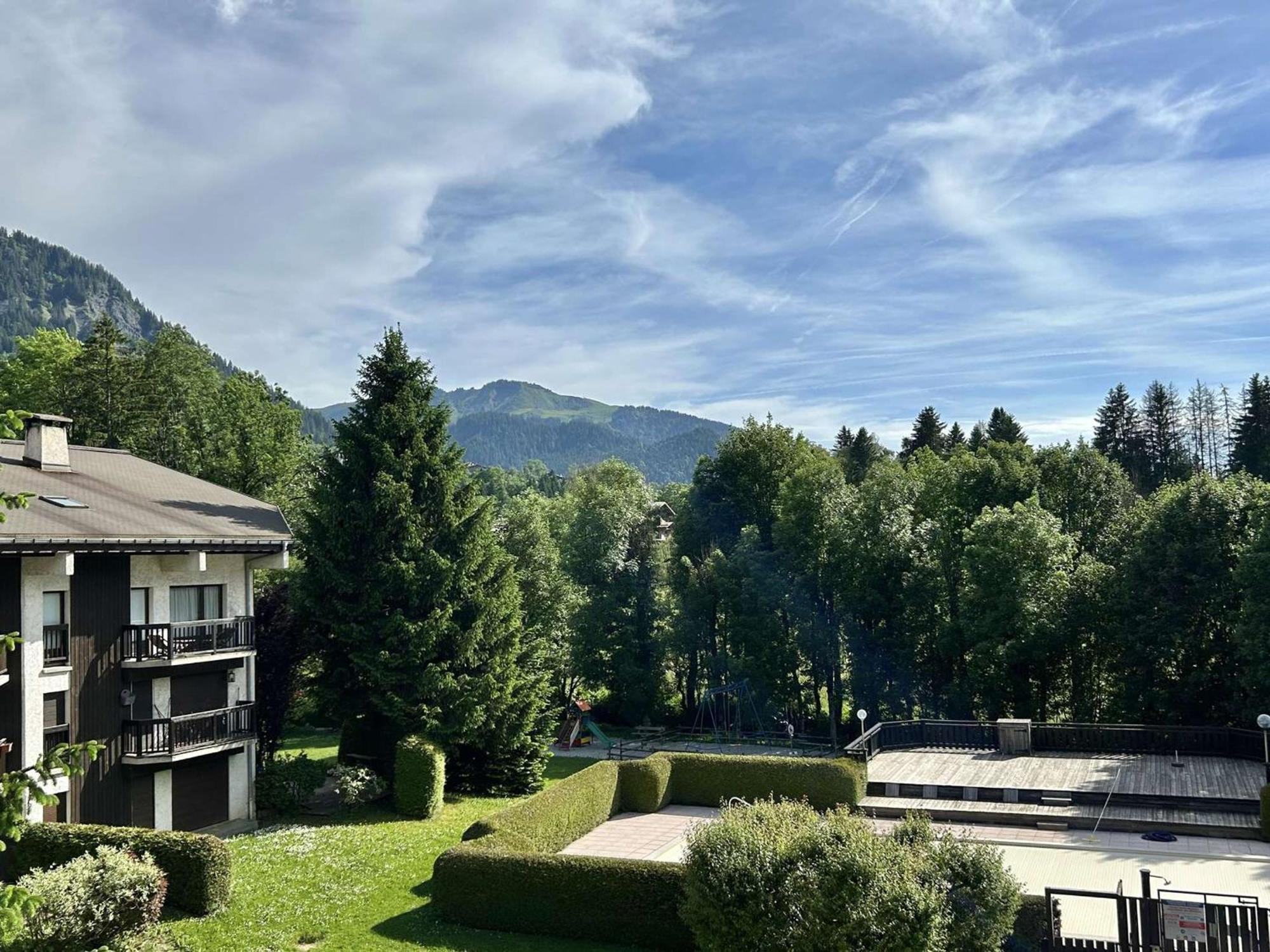Studio Avec Piscine Chauffee, Tennis & Balcon - 4 Couchages A Megeve - Fr-1-597-14 Eksteriør billede